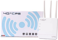 D25 3 Antenna 4G Wireless Router with SIM Card Slot,Wireless 3 Antenna Router CPE Jio Router WiFi 4G Dongle Device, Support DVR, NVR, WiFi Camera, Support All Sim Cards (Jio, Airtel, Vodafone, Idea, BSNL) 300 Mbps 4G Router(White, Tri Band)