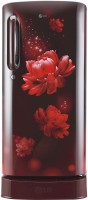 View LG 190 L Direct Cool Single Door 3 Star Refrigerator(RED, GL-D201ASCD) Price Online(LG)