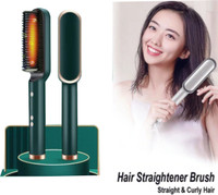 SYMFLOW Hair Brush Curling Anti-perm Straight Hair Comb Hair Iron Hair Styler Tool S15 Professional HQT 909b Hair Straightener comb Styler 5 Temperature Control S15 Hair Straightener Brush(Multicolor)