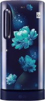 LG 205 L Direct Cool Single Door 3 Star Refrigerator with Base Drawer(Blue Charm, GL-D221ABCD)