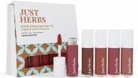 Just Herbs Herb enriched liquid lipstick kit Set of 5 nudes & browns(Brown, 5 ml)