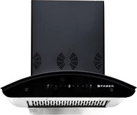 FABER Combo(Orient Express 3D+Hob GB 724) Auto Clean Wall Mounted Black 1225 CMH Chimney