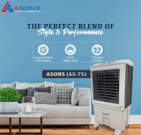 View asons 75 L Room/Personal Air Cooler(Grey, AS-75) Price Online(asons)