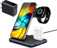 unigenaudio UNIDOCK 3-IN-1 Wireless Charging Station For iWatch Airpods iPhone/Samsung [With 18W Adqapter] Charging Pad