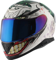 Axor Apex Joker with Clear & Extra Blue Visor Motorsports Helmet(White Green)