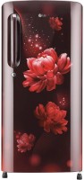 LG 190 L Direct Cool Single Door 3 Star Refrigerator(Scarlet Charm, GL-B201ASCX)