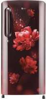 View LG 190 L Direct Cool Single Door 3 Star Refrigerator(Scarlet Charm, GL-B201ASCD) Price Online(LG)