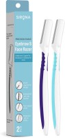 Sirona Reusable Eyebrow & Face Razor for Women - 2 Razors | Painless Facial Hair Removal | Eyebrow Shaper, Upper Lip, Forehead, Peach Fuzz, Chin, Sideburns & Dermaplaning Tool(Pack of 2)