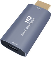 Etzin USB-C / Type-C Female to HDMI Male Video Capture Card(EPL-825HVC) USB Adapter(Black)