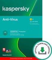 Kaspersky New Subscription 1 PC 1 Year Anti-virus (Email Delivery - No CD)(Standard Edition)