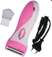 MSD 2in1 Women Rechargeable Shaver Trimmer Painless Epilators Hair Remover 02 Cordless Epilator(Pink, White)