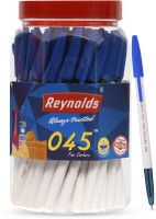 Reynolds 045 Carbure Pen Jar Ball Pen(Pack of 50, Blue)