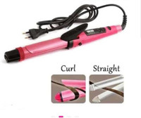 S2S Essential 2 in 1 Hair Straightener and Curler color Pink Electric Hair Styler