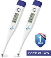 K-life DT-01 Digital Body Fever check Machine for Testing Kids Adults & Babies Temperature (Pack of 2) Thermometer(White)