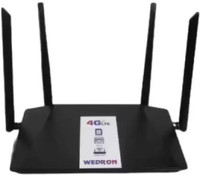 Wedron Wi-Fi Plug & Play router with SIM Card Slot, Dua-l band' 300 Mbps 4G Router(Black, Dual Band)