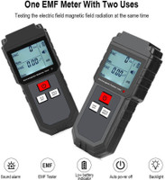 Clarastar Dual Electromagnetic Radiation Tester EMF Meter Magnetic Field Detector Radiation Monitor(Digital)
