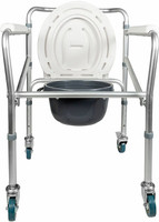 Entros SC7001LW Comfortable Commode Chair Hight Adjustable Commode Stool Commode Chair(Grey)