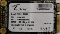 Techie MSATA 240 GB Laptop Internal Solid State Drive (SSD) (TU242)(Interface: mSATA)