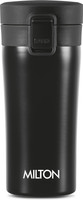 MILTON Thermosteel Coffee, 300 ml, Black | Hot & Cold Flask | Soup Flask | Tea Stainless Steel Coffee Mug(300 ml)