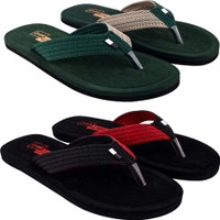 EVOK Mens Comfortable Trending And Stylish Multicolor Embozing Flipflop (Pack Of 2) Slippers(Multicolor 8)