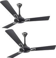 LUMINOUS Trigon 1200 mm 3 Blade Ceiling Fan(Magnet Grey, Pack of 2)