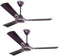 LUMINOUS Krona 5 Star 1200 mm 3 Blade Ceiling Fan(Lavender, Pack of 2)