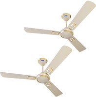 LUMINOUS 1200MM Krona 1200 mm 3 Blade Ceiling Fan(Ivory, Pack of 2)