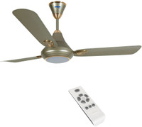 LUMINOUS Lumaire Silky Gold 1200 mm 3 Blade Ceiling Fan(Gold, Pack of 1)