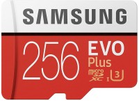 SAMSUNG Original Evo Plus 256 GB MicroSDXC Class 10 100 MB/s  Memory Card(With Adapter)