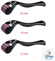Ramya beauty care Suitable Derma Roller 0.5MM 1MM.0 1.5MM Beard Activator Micro Needling PACK -3(100 g)