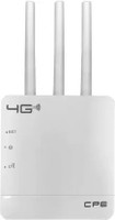 CPE 4G Wireless Router SIM Based Three Anteena CPE990 300 Mbps 4G Router(White, Dual Band)