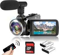 LEQTRONIQ 42.0 MP Video Camera 42.0 MP Video Camera Camcorder with Microphone for Full HD Live Stream Camcorder(Black)
