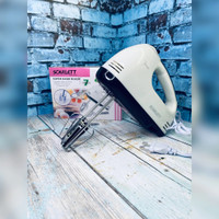 ENMORA Hand Mixer with 4 Pieces Stainless Blender J59 180 W Hand Blender(Black)