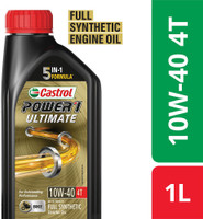 Castrol Power1 Ultimate 10W-40 4T Full-Synthetic Engine Oil(1 L, Pack of 1)