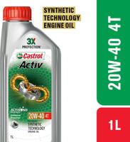 Castrol Active 4T 20W-40 1L Synthetic Technology Engine Oil(1 L)