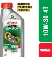 Castrol Activ Stop-start 4T Activ STOP-START Full-Synthetic Engine Oil(0.9 L)