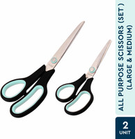 GUBB All Purpose Scissor Set For Hair Cut, Craft & Tailoring Professional Scissors(Set of 2, Blue)