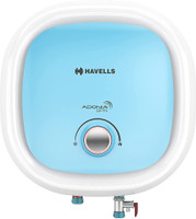 HAVELLS 10 L Storage Water Geyser with Flexi Pipe and Free Installation (Adonia Spin, White, Blue)