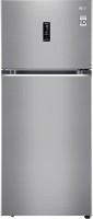 LG 408 L Frost Free Double Door 3 Star Convertible Refrigerator(Shiny Steel, GL-T412VPZX)   Refrigerator  (LG)