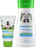 Mamaearth Milky Soft Natural Baby Face Cream for Babies 50mL änd Daily Moisturizing Baby Lotion, 200ml(Multicolor)