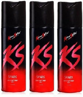 KS DEO FRESH SPARK Deodorant Spray  -  For Men(450 ml, Pack of 3)