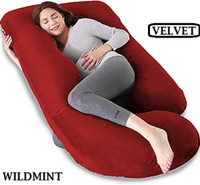 Wild Mint Polyester Fibre Pregnancy Pillow