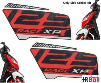 HRBull Sticker & Decal for Bike(Red, Multicolor)