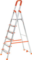 ProHome 6 Steps Ladder with Anti Slip Shoes Aluminium Ladder(With Platform)