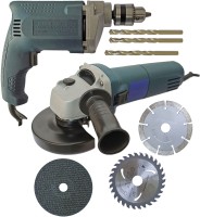 Inditools Sliding Angle Grinder machine With 10mm Drill machine 3pc wheel set Angle Grinder(100 mm Wheel Diameter)