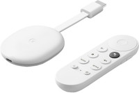Google Chromecast with TV (4K) Media Streaming Device(Snow)