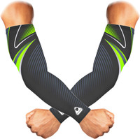 SUBHUSHA Polyester, Nylon Arm Sleeve For Men & Women(Free, Green, Black)