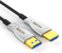 ELECTRO WOLF HDMI Cable 100 m 4K UHD High Speed 18Gbps HDMI 2.0 Cord 4K@60Hz, 2160p,Ethernet, ARC Audio Return(Compatible with TV, Monitor, Computer, Laptop, Smart TV, Xbox, PS4, Set Top Box, Black, One Cable)