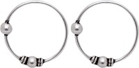 abhooshan Silver Plated Sterling Silver Nose Ring Set(Pack of 2)