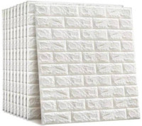 REMICH 77 cm x 70 cm Architecture Vinyl Wallpaper(White, Pack of 4)